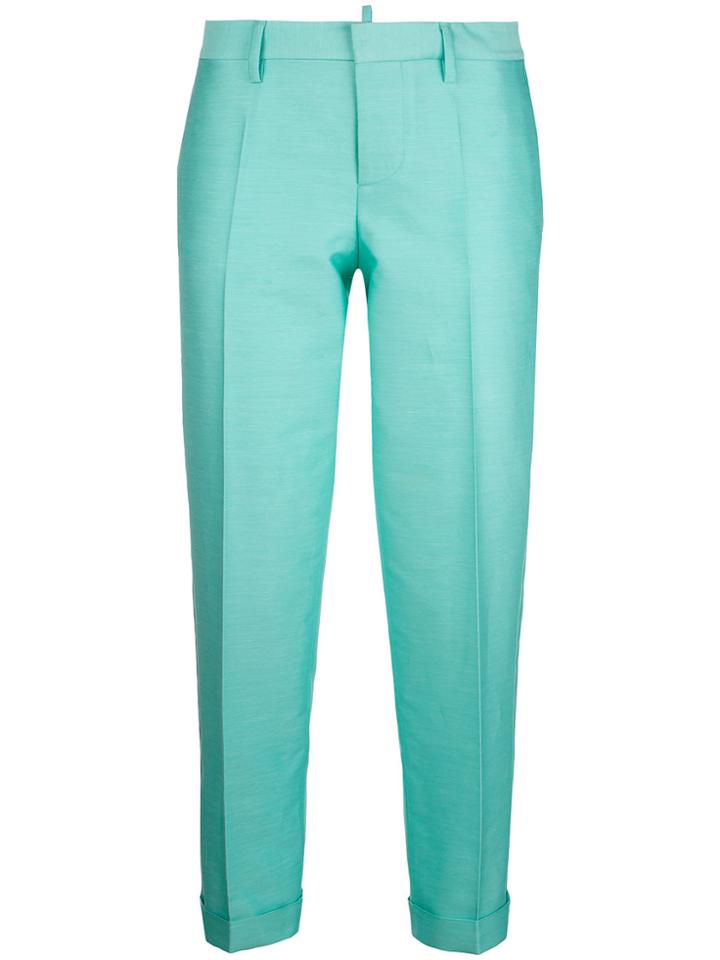 Dsquared2 Tailored Cropped Trousers - Green