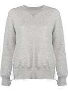 Sacai Box Pleat Panel Sweatshirt - Grey
