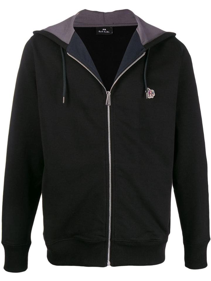 Ps Paul Smith Appliqué Detail Hoodie - Blue