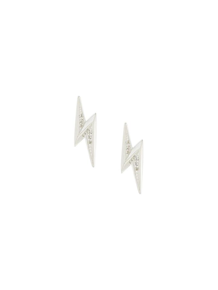 Astley Clarke 'mini Lightning Bolt Biography' Stud Earrings - Metallic