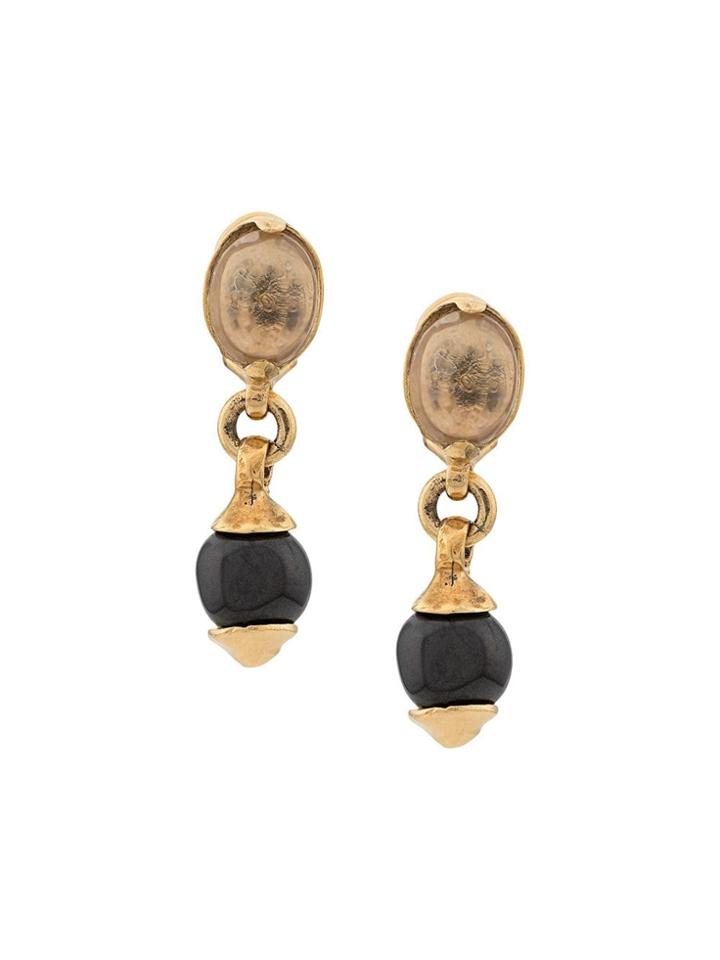 Goossens Drop Earrings - Black