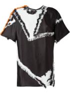Versace Frayed Panelled Top