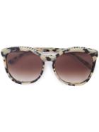 Stella Mccartney - Tortoiseshell Chain Trimmed Sunglasses - Women - Acetate/metal - 59, Brown, Acetate/metal