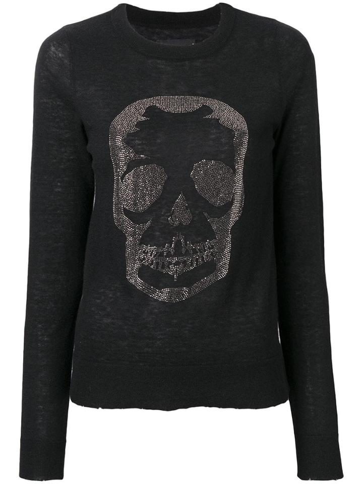 Zadig & Voltaire Crystal Skull Jumper - Black
