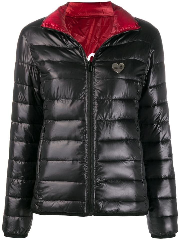 Love Moschino Giubbino Reversible Padded Jacket - Black