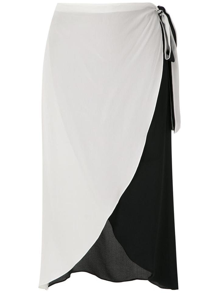 Brigitte Silk Wrap Skirt - Multicolour