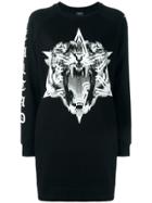 Marcelo Burlon County Of Milan Sweatshirt Dress - Black