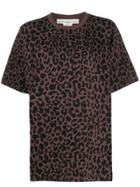 Golden Goose Ripped Leopard-print T-shirt - Brown