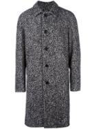 Msgm Single-breasted Coat, Men's, Size: 50, Black, Acetate/polyester/cotton/alpaca