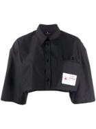 Marcelo Burlon County Of Milan Cropped Shirt - Black