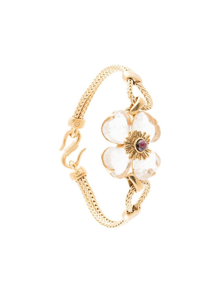 Goossens Crystal Petal Bracelet - Neutrals