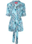 F.r.s For Restless Sleepers - Temi Shirt - Women - Silk - S, Blue, Silk