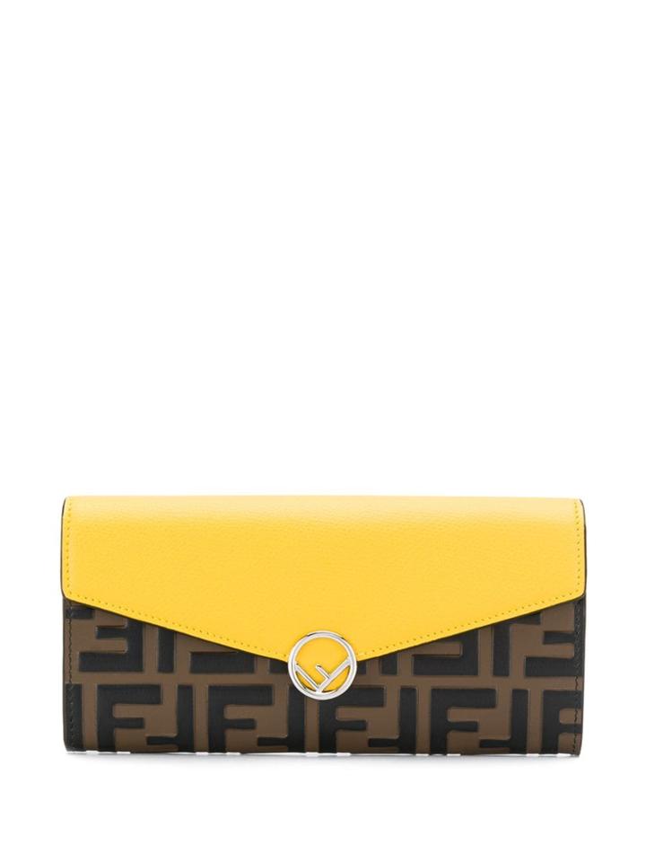 Fendi Monogram Flap Wallet - Brown