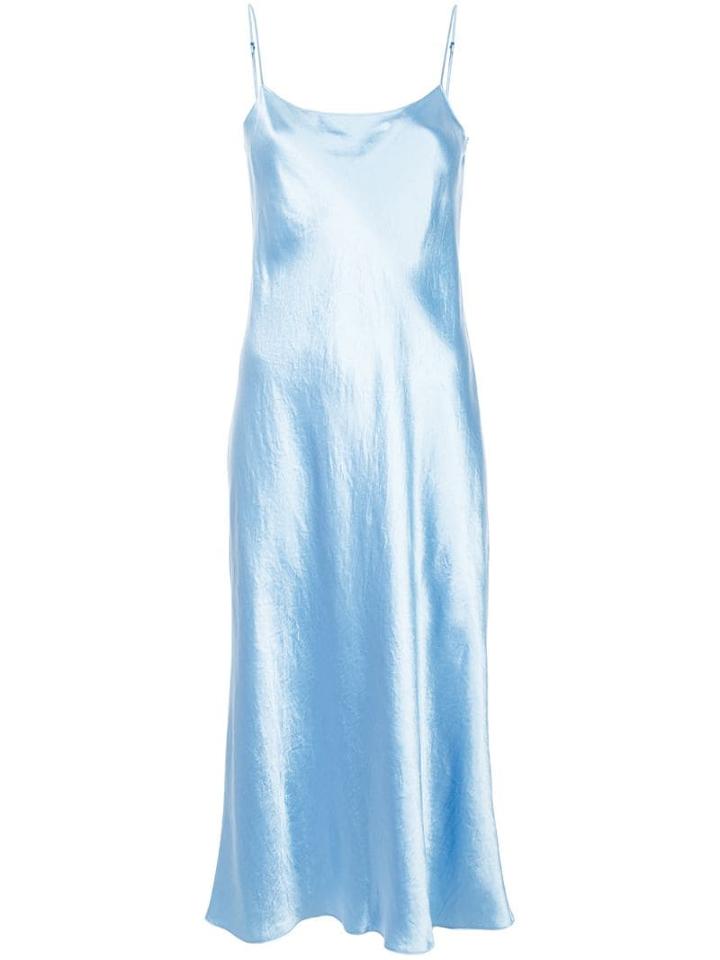 Vince Sheen Effect Fitted Dress - Blue