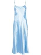 Vince Sheen Effect Fitted Dress - Blue