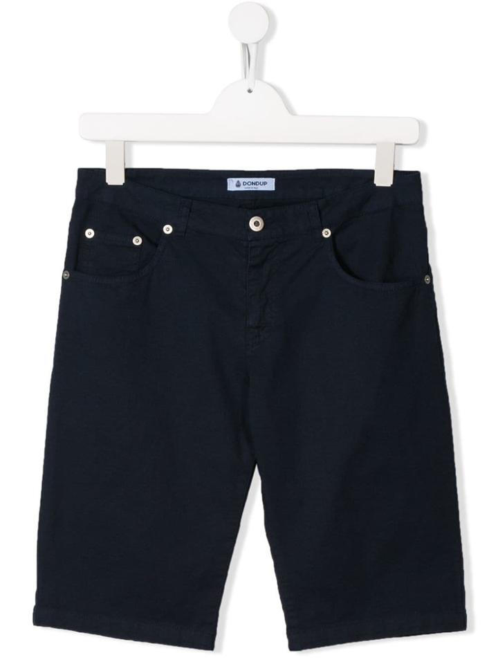 Dondup Kids Slim-fit Chino Shorts - Blue