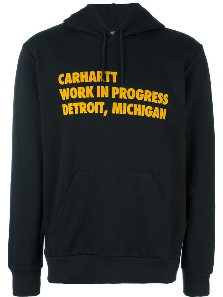 Carhartt 'work In Progress' Pullover Hoodie, Men's, Size: Xs, Black, Cotton