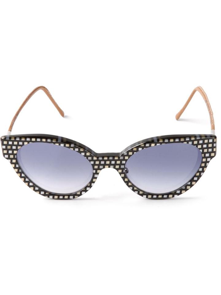 Cutler & Gross Cube Print Sunglasses
