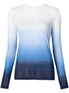 Michael Kors Collection Ombre Long Sleeve T-shirt - White