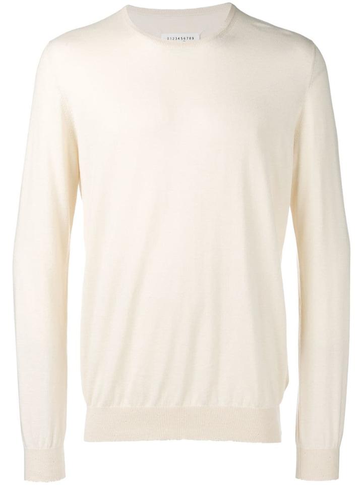 Maison Margiela Crew Neck Jumper - Neutrals