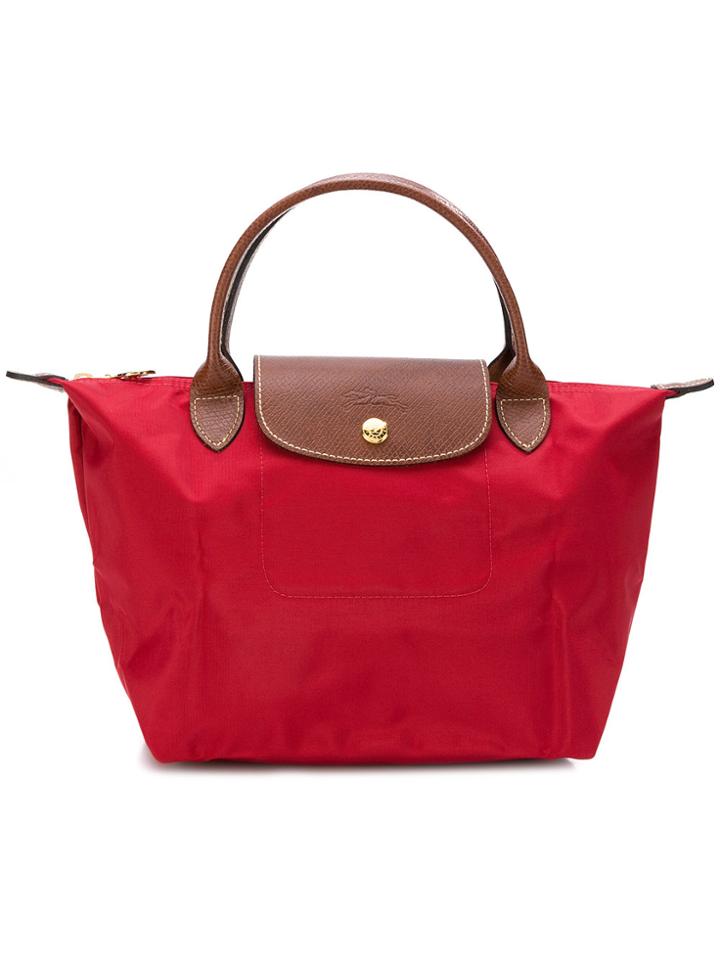 Longchamp Le Pliage Tote - Red