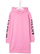 Calvin Klein Kids Hooded Casual Dress - Pink