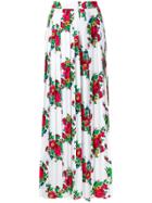 Seen Floral Flared Trousers - Multicolour