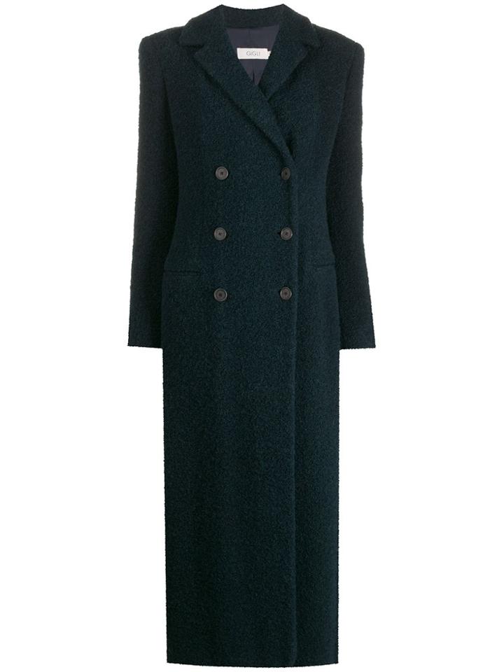 Romeo Gigli Pre-owned 1990s Longling Teddy Coat - Blue