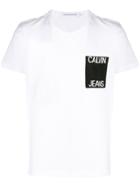 Calvin Klein Jeans Logo Print Pocket T-shirt - White