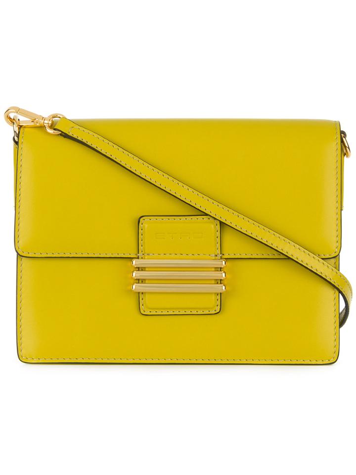 Etro Embroidered-strap Cross-body Bag - Green