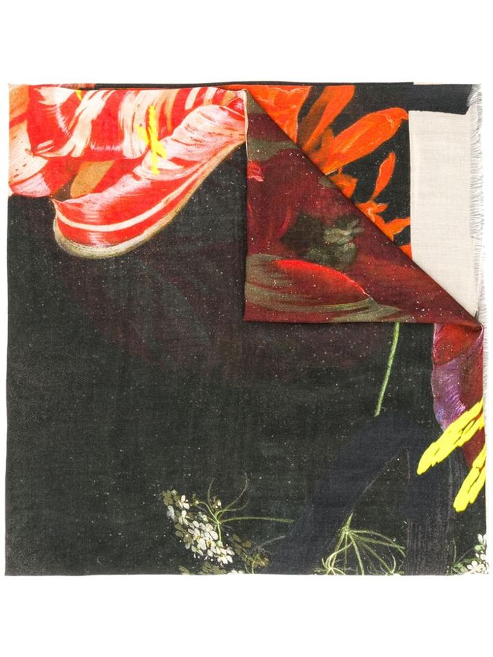 Paul Smith Floral Scarf - Red