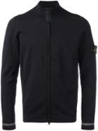 Stone Island Zipped Sweatshirt, Men's, Size: Xxl, Black, Cotton