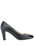 Chanel Pre-owned 2000s Contrast Toe Cap Pumps - Black