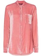 Sies Marjan Sander Cotton Silk Blend Corduroy Shirt - Pink