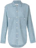 Ymc Striped Style Shirt - Blue