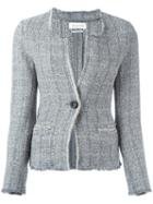 Isabel Marant Étoile 'leary' Bouclé Jacket, Women's, Size: 40, Grey, Cotton/wool/linen/flax/other Fibres
