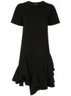 Goen.j Layered Ruffled Mini Dress - Black