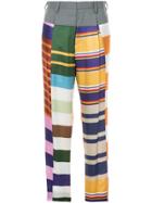Kolor High-waist Stripe Trousers - Multicolour