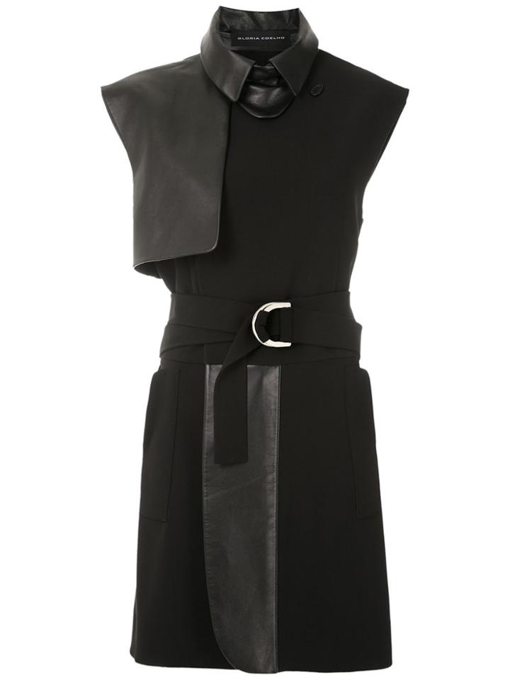 Gloria Coelho Asymmetric Panels Vest - Black