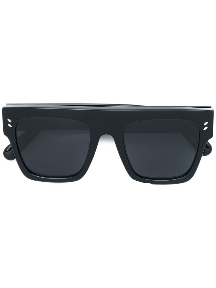 Stella Mccartney Eyewear Retro Square Frame Sunglasses - Black