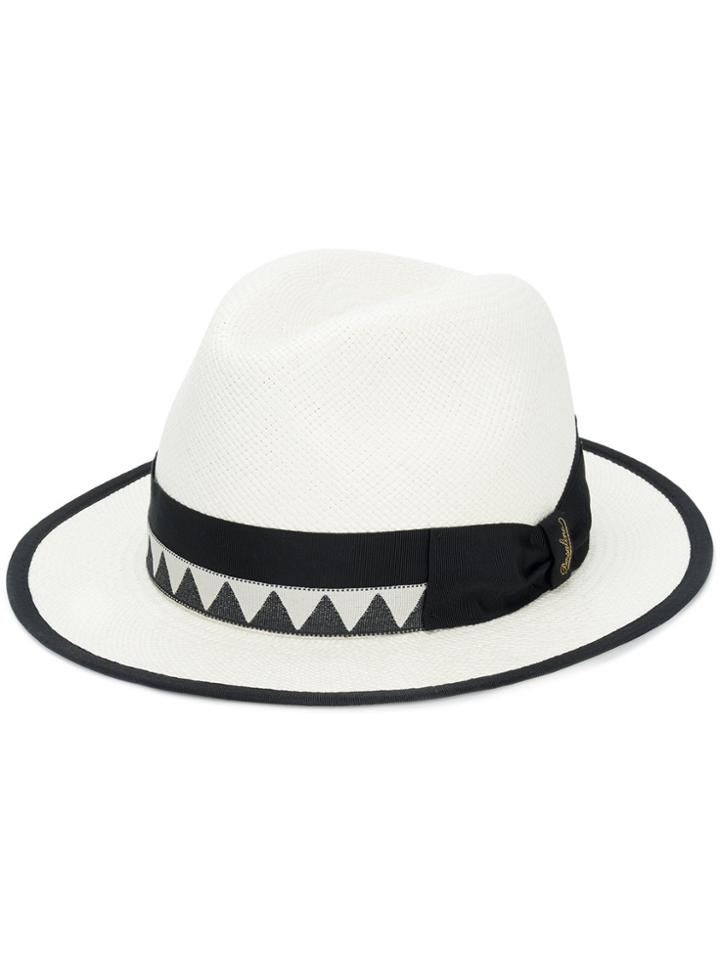 Borsalino Boho Panama Hat - White
