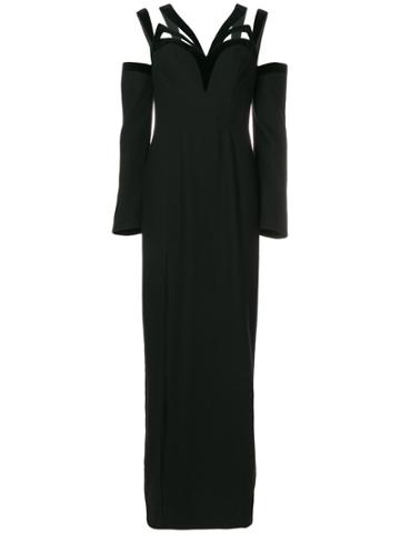 Thierry Mugler Vintage 1990 Cutout Gown - Black