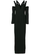 Thierry Mugler Vintage 1990 Cutout Gown - Black