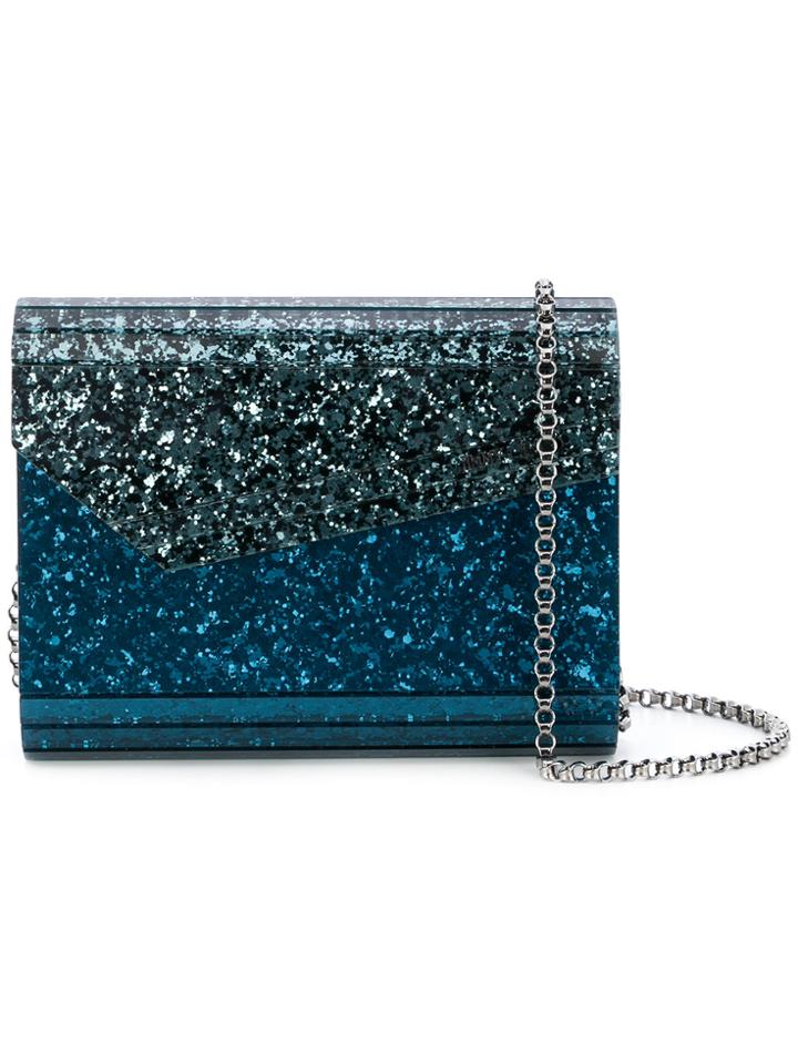 Jimmy Choo Candy Glitter Shoulder Bag - Blue