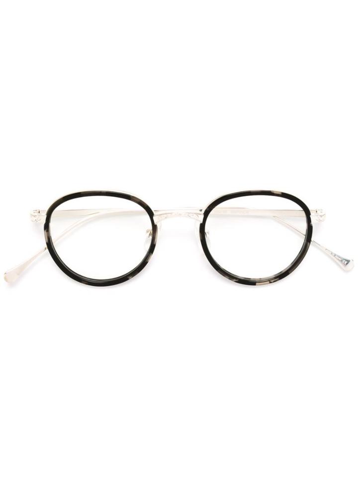 Matsuda Round Frame Glasses, Acetate/silver