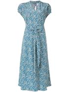 Aspesi Silk Floral Dress - Blue