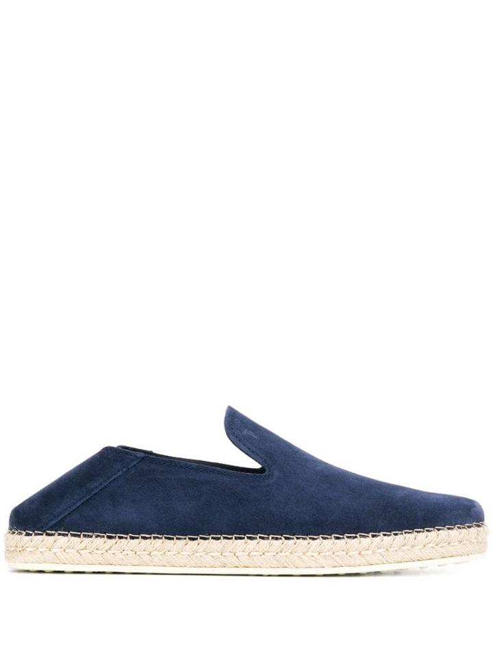 Tod's Suede Espadrilles - Blue