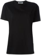 T By Alexander Wang Round Neck T-shirt, Women's, Size: Large, Black, Cotton