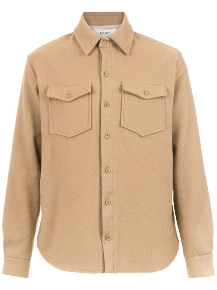 Egrey Chest Pockets Shirt - Neutrals