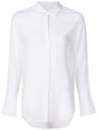 Equipment Traditional Collar Flared Sleeve Shirt - White